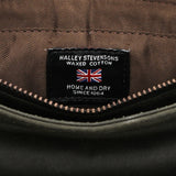 Maletin Canvas Engrasado Inglés Y Cuero Unisex Uk Belfast Cross Café Rockford
