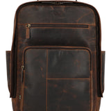Mochila Cuero Unisex Hu Palermo Back Café Rockford