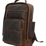 Mochila Cuero Unisex Hu Palermo Back Café Rockford