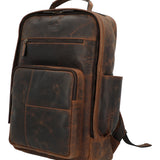 Mochila Cuero Unisex Hu Palermo Back Café Rockford