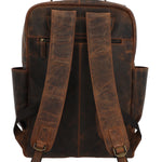 Mochila Cuero Unisex Hu Palermo Back Café Rockford
