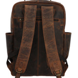 Mochila Cuero Unisex Hu Palermo Back Café Rockford