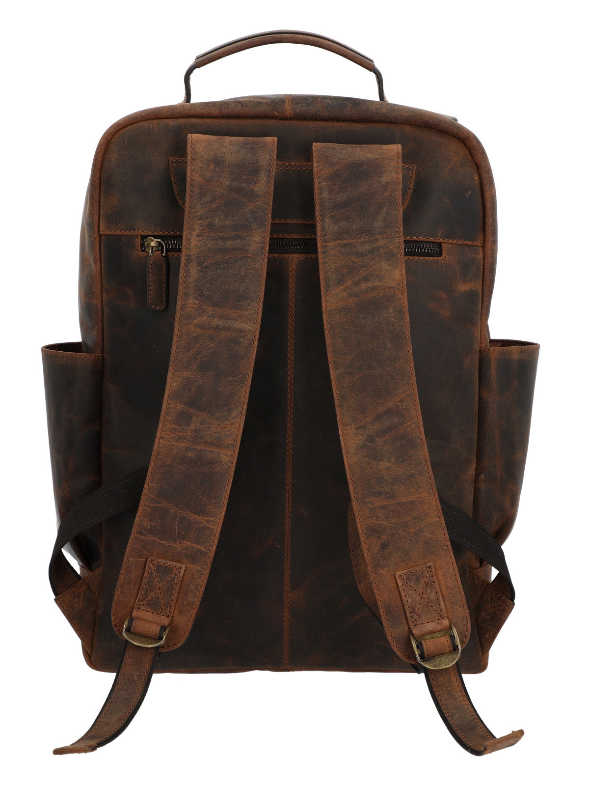 Mochila Cuero Unisex Hu Palermo Back Café Rockford