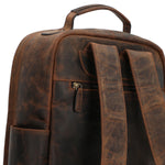 Mochila Cuero Unisex Hu Palermo Back Café Rockford
