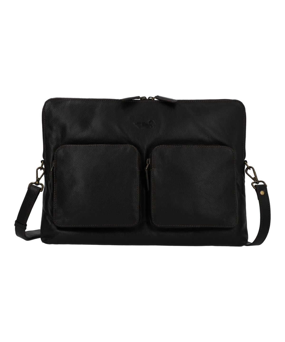 Maletin Cuero Unisex Np Fangio Case Café Rockford