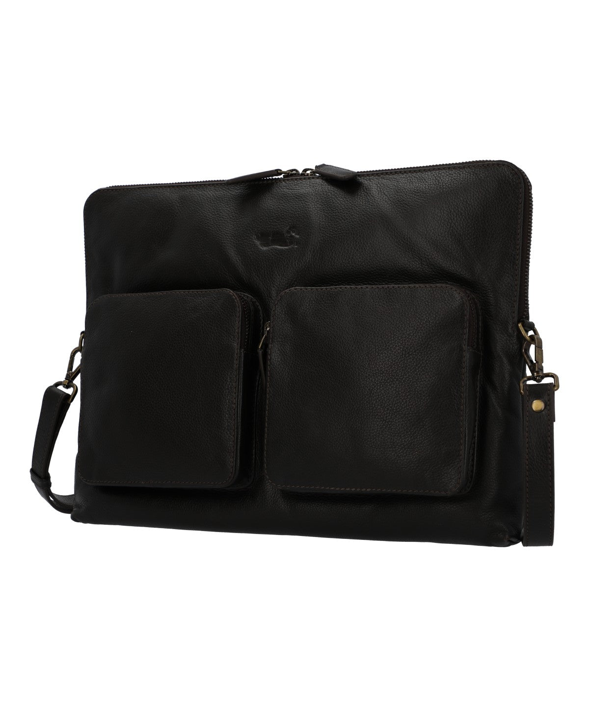Maletin Cuero Unisex Np Fangio Case Café Rockford