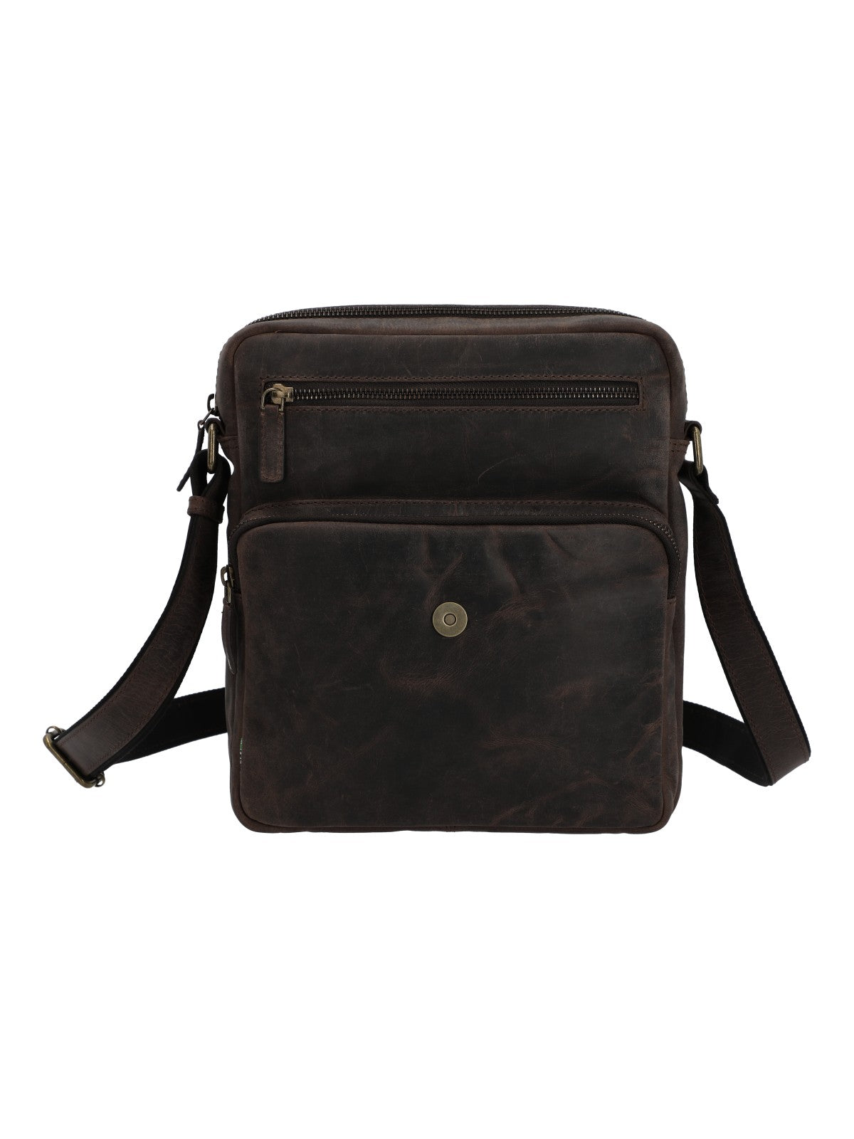 Maletin Cuero Unisex Ks Senna Cross Café Rockford