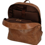 Mochila Cuero Unisex Fd Gasly Back Café Rockford