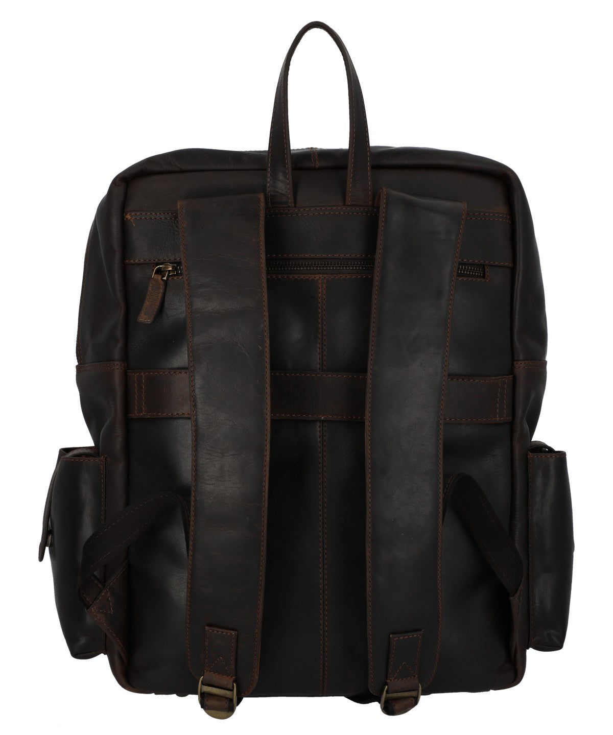 Mochila Cuero Unisex Tc Wolff Back Café Rockford