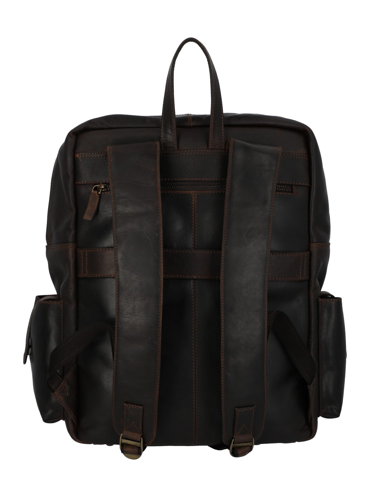 Mochila Cuero Unisex Tc Wolff Back Café Rockford