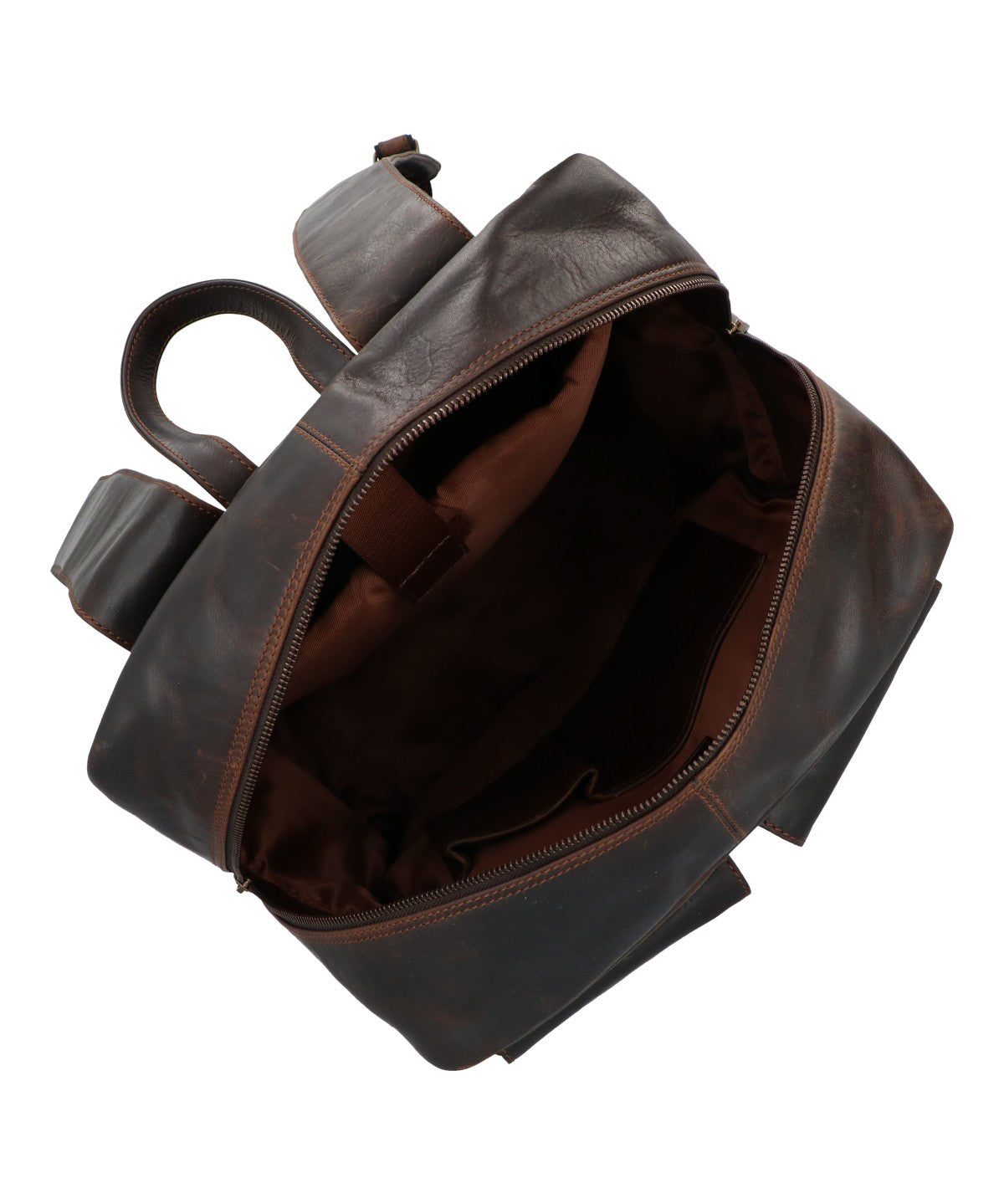 Mochila Cuero Unisex Tc Wolff Back Café Rockford