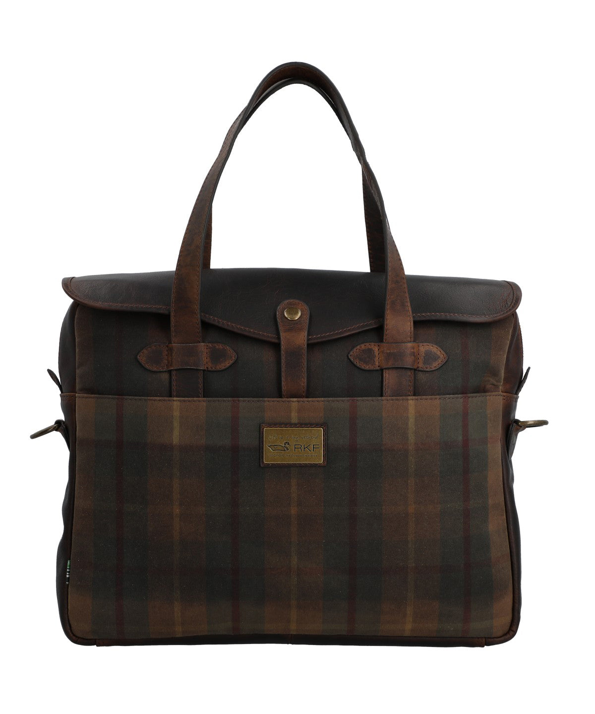 Maletin Canvas Engasado Inglés Y Cuero Unisex Uk Cambridge Bag Café Rockford