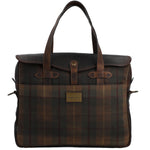 Maletin Canvas Engasado Inglés Y Cuero Unisex Uk Cambridge Bag Café Rockford