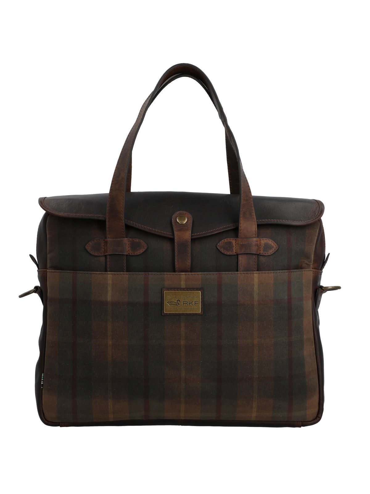 Maletin Canvas Engasado Inglés Y Cuero Unisex Uk Cambridge Bag Café Rockford