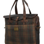 Maletin Canvas Engasado Inglés Y Cuero Unisex Uk Cambridge Bag Café Rockford