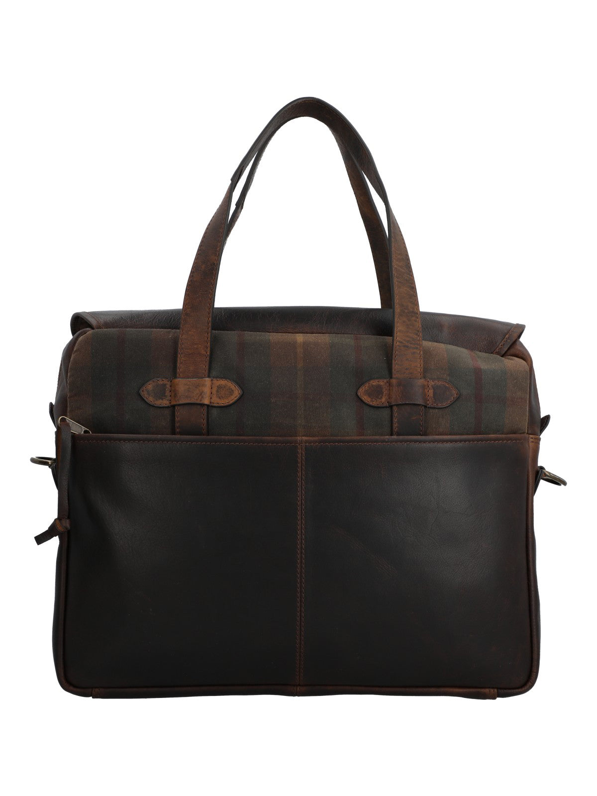 Maletin Canvas Engasado Inglés Y Cuero Unisex Uk Cambridge Bag Café Rockford