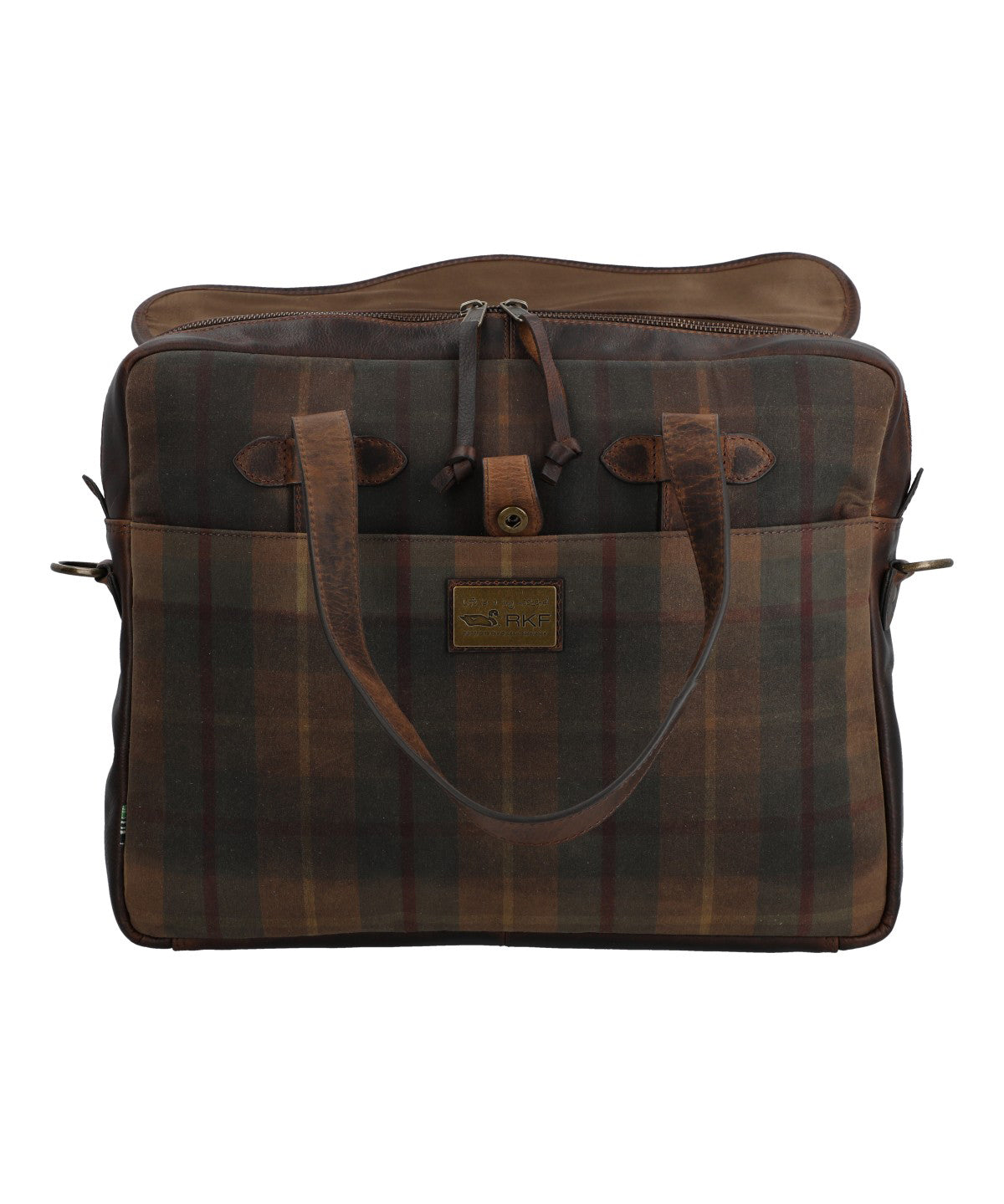 Maletin Canvas Engasado Inglés Y Cuero Unisex Uk Cambridge Bag Café Rockford
