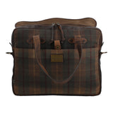 Maletin Canvas Engasado Inglés Y Cuero Unisex Uk Cambridge Bag Café Rockford