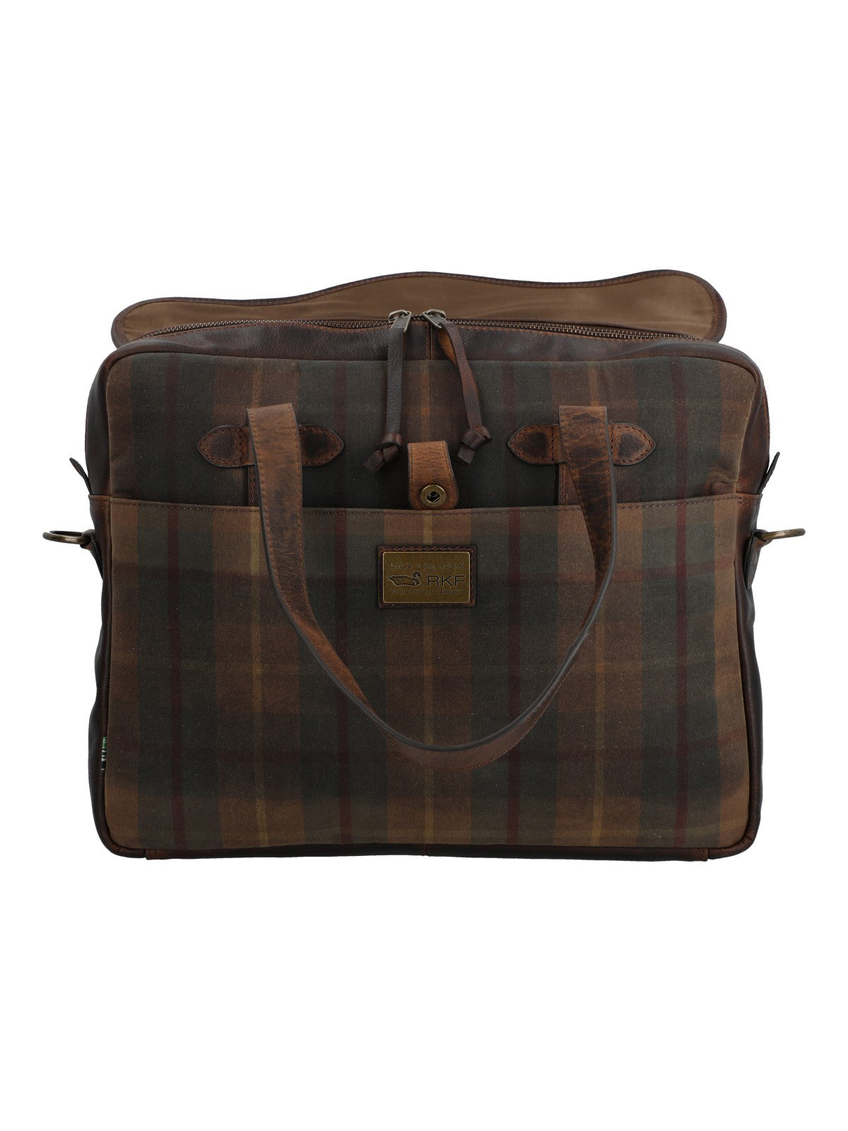 Maletin Canvas Engasado Inglés Y Cuero Unisex Uk Cambridge Bag Café Rockford