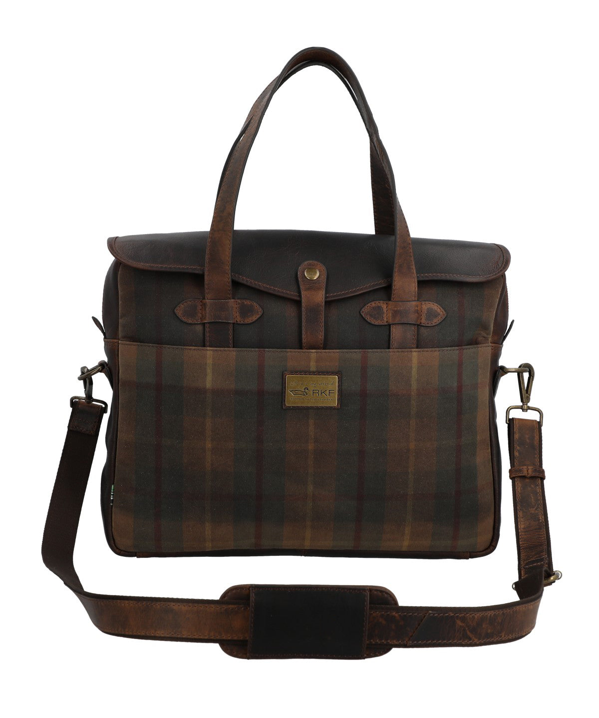 Maletin Canvas Engasado Inglés Y Cuero Unisex Uk Cambridge Bag Café Rockford