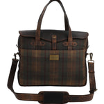 Maletin Canvas Engasado Inglés Y Cuero Unisex Uk Cambridge Bag Café Rockford