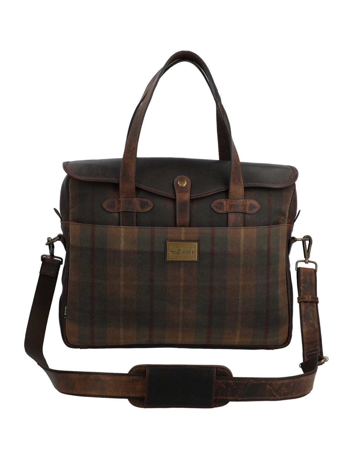 Maletin Canvas Engasado Inglés Y Cuero Unisex Uk Cambridge Bag Café Rockford