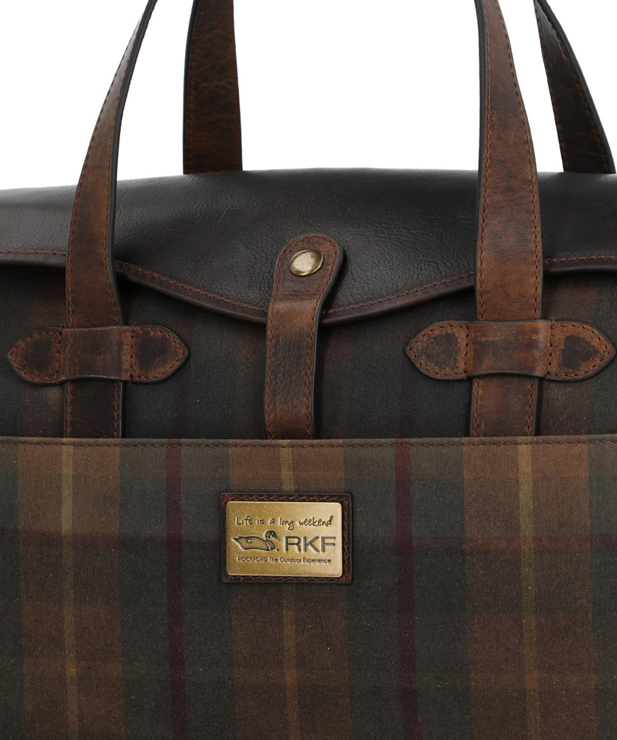 Maletin Canvas Engasado Inglés Y Cuero Unisex Uk Cambridge Bag Café Rockford