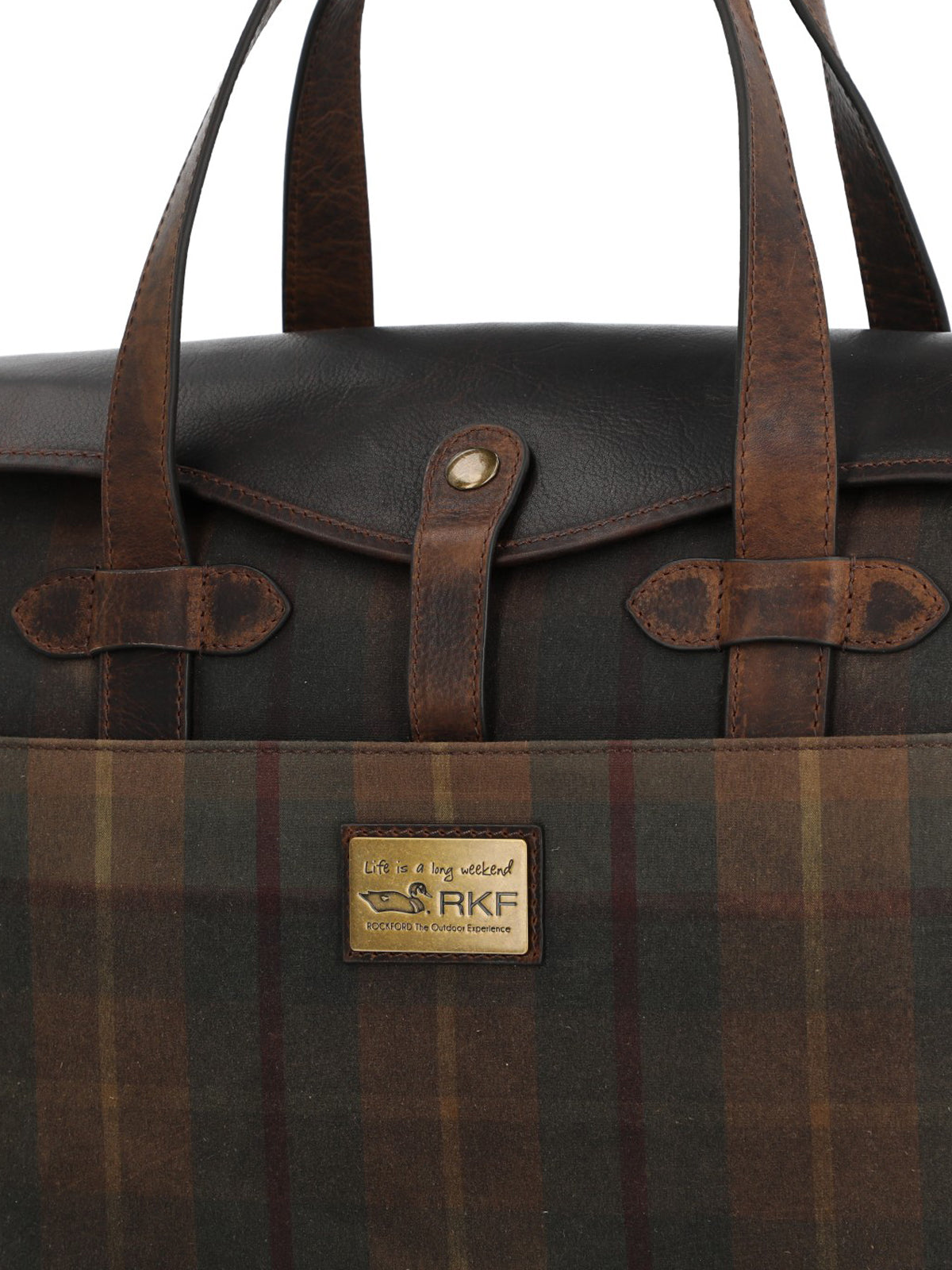 Maletin Canvas Engasado Inglés Y Cuero Unisex Uk Cambridge Bag Café Rockford