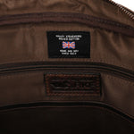 Maletin Canvas Engasado Inglés Y Cuero Unisex Uk Cambridge Bag Café Rockford