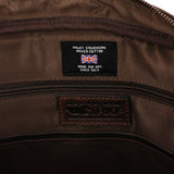 Maletin Canvas Engasado Inglés Y Cuero Unisex Uk Cambridge Bag Café Rockford