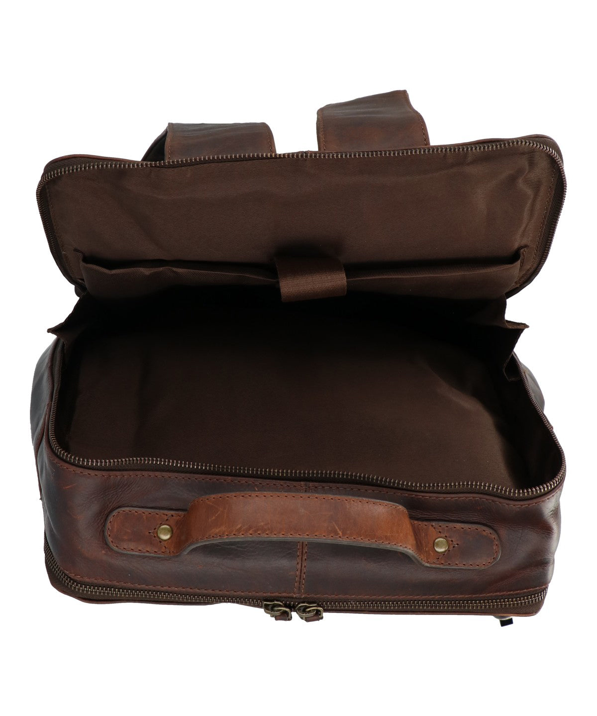 Mochila Cuero Unisex Tc Stroll Back Café Rockford