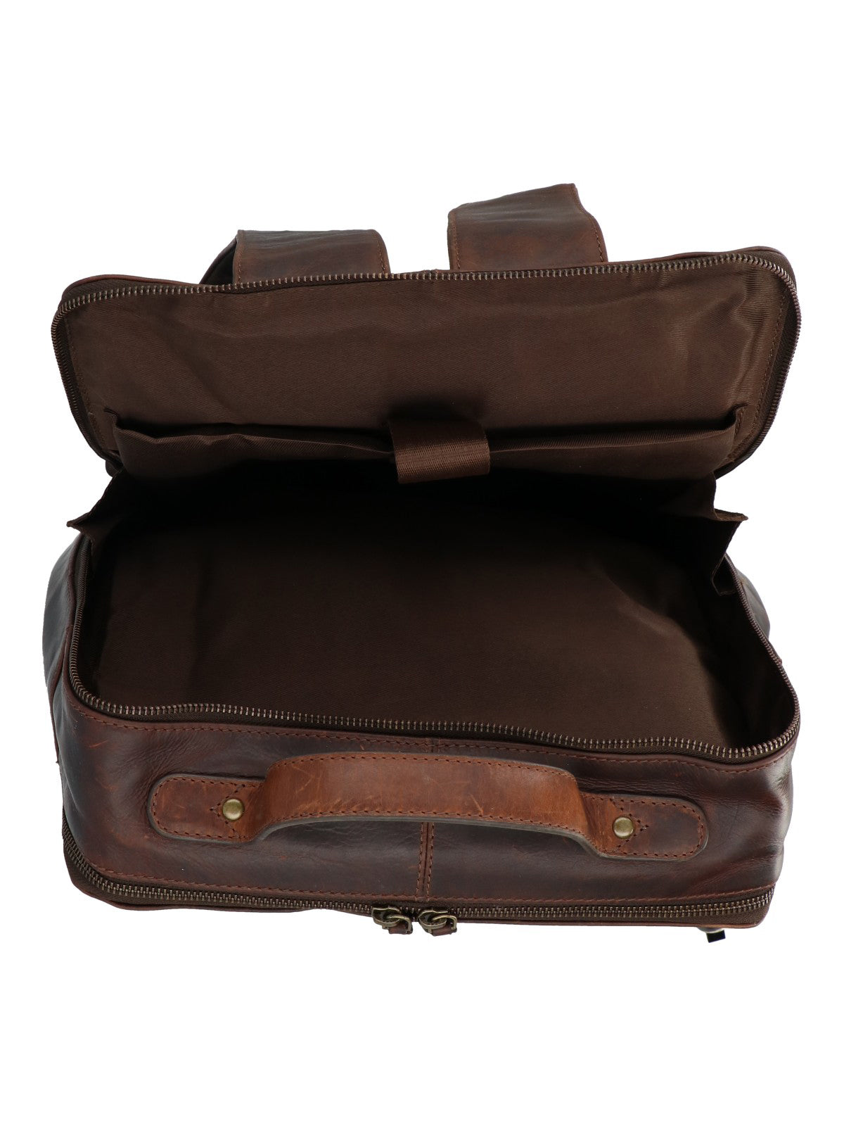 Mochila Cuero Unisex Tc Stroll Back Café Rockford