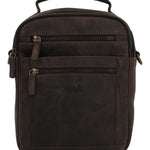 Maletin Cuero Unisex Ks Russell Cross Café Rockford