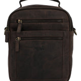 Maletin Cuero Unisex Ks Russell Cross Café Rockford