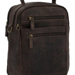Maletin Cuero Unisex Ks Russell Cross Café Rockford