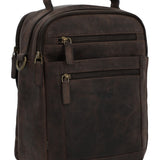 Maletin Cuero Unisex Ks Russell Cross Café Rockford