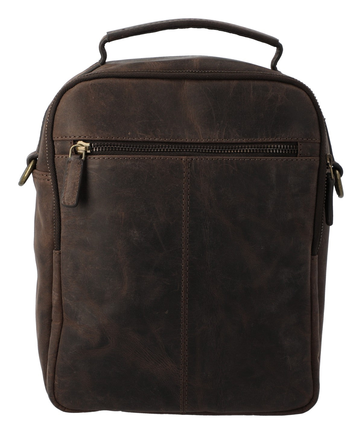 Maletin Cuero Unisex Ks Russell Cross Café Rockford