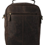 Maletin Cuero Unisex Ks Russell Cross Café Rockford