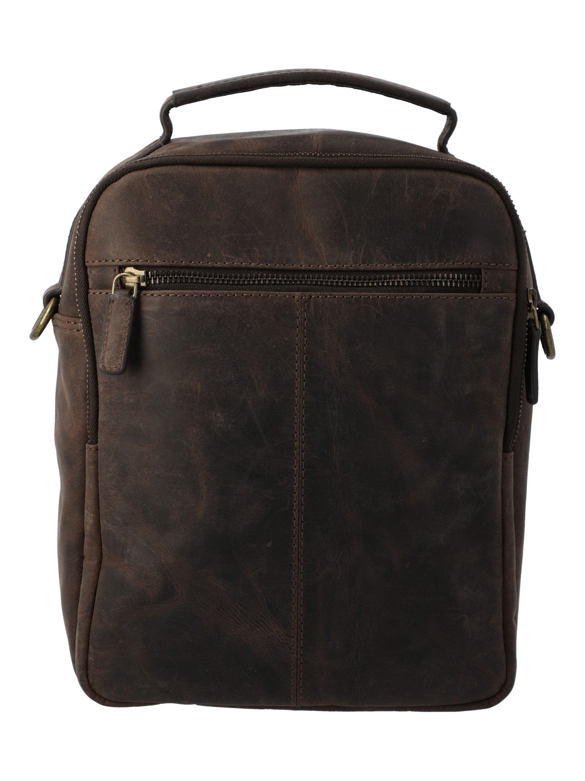 Maletin Cuero Unisex Ks Russell Cross Café Rockford