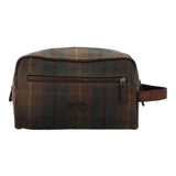 Necessaire Canvas Engasado Inglés Y Cuero Unisex Uk Windsor Toiletry Café Rockford