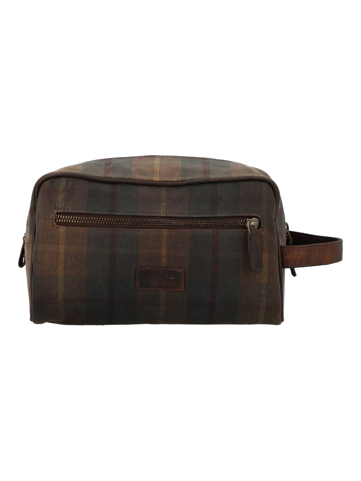 Necessaire Canvas Engasado Inglés Y Cuero Unisex Uk Windsor Toiletry Café Rockford