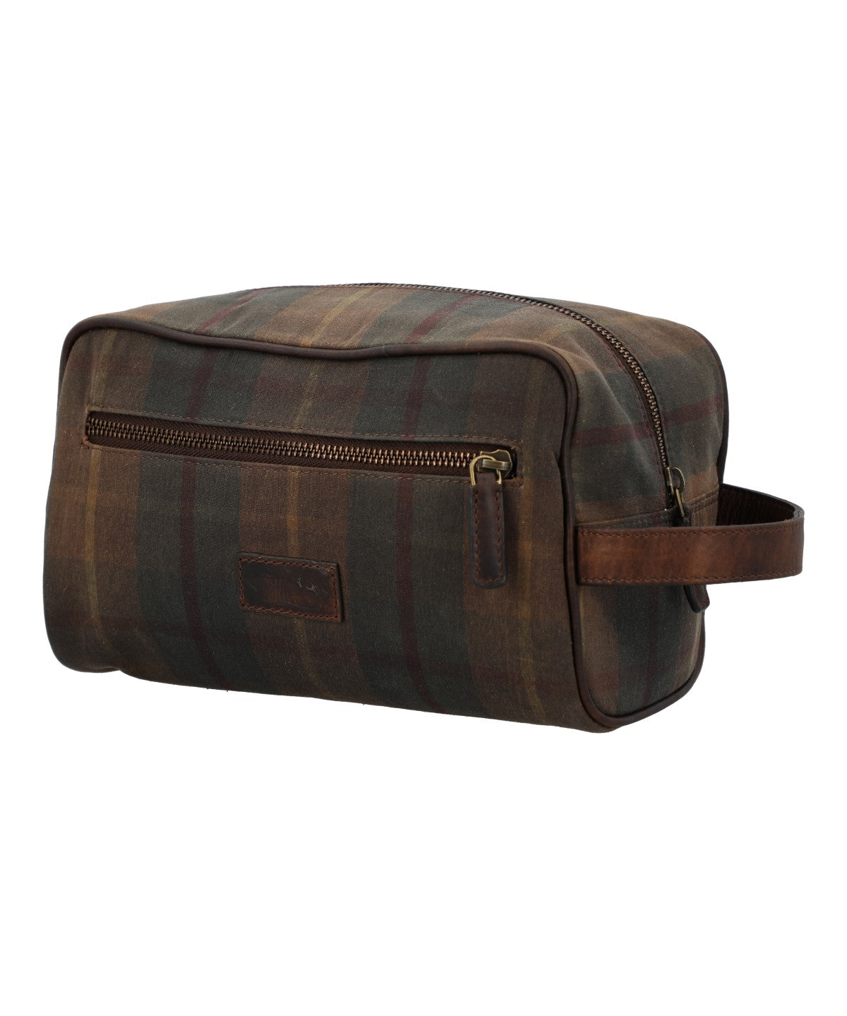 Necessaire Canvas Engasado Inglés Y Cuero Unisex Uk Windsor Toiletry Café Rockford