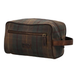Necessaire Canvas Engasado Inglés Y Cuero Unisex Uk Windsor Toiletry Café Rockford