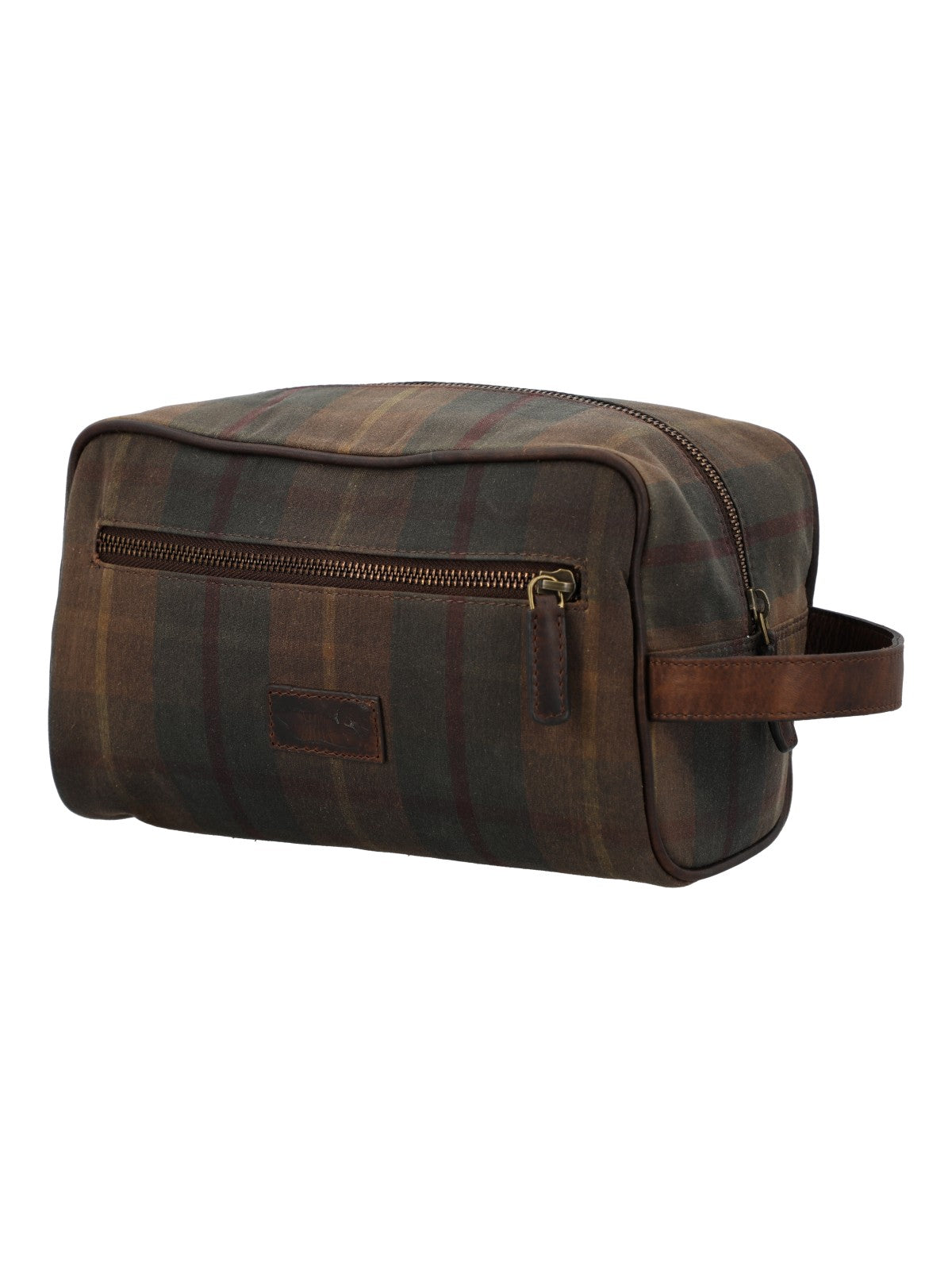 Necessaire Canvas Engasado Inglés Y Cuero Unisex Uk Windsor Toiletry Café Rockford