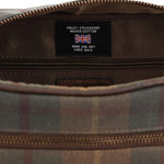 Necessaire Canvas Engasado Inglés Y Cuero Unisex Uk Windsor Toiletry Café Rockford
