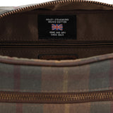 Necessaire Canvas Engasado Inglés Y Cuero Unisex Uk Windsor Toiletry Café Rockford