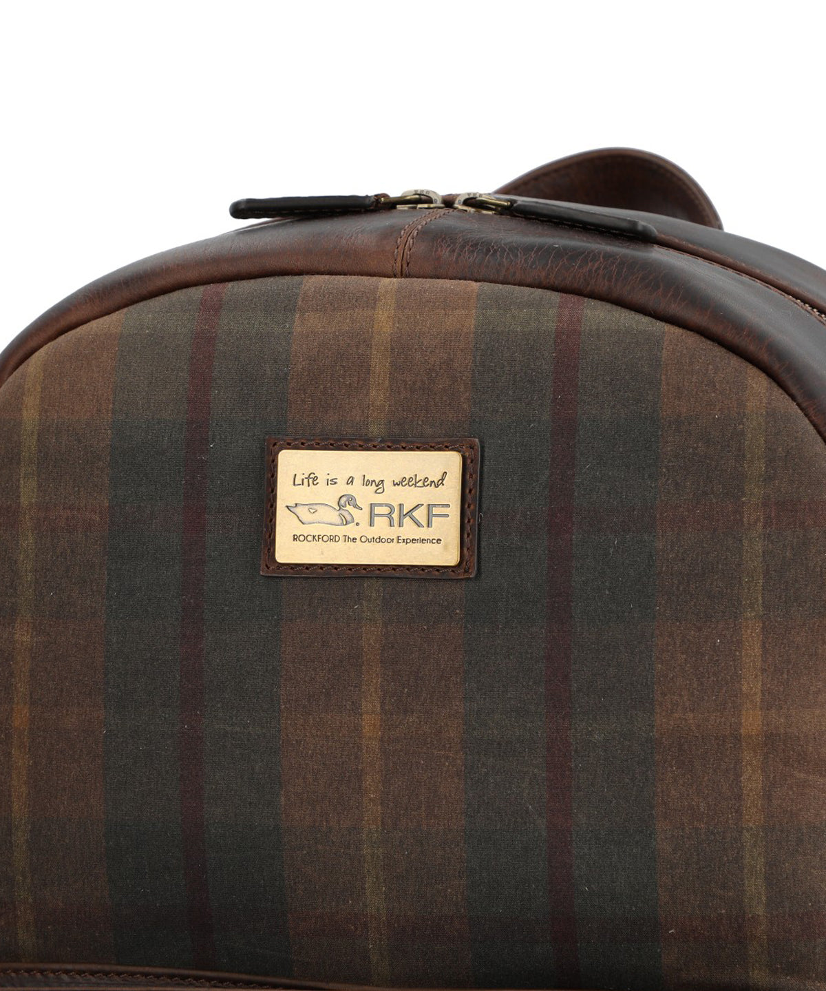 Mochila Canvas Engasado Inglés Y Cuero Unisex Uk Cardiff Back Café Rockford