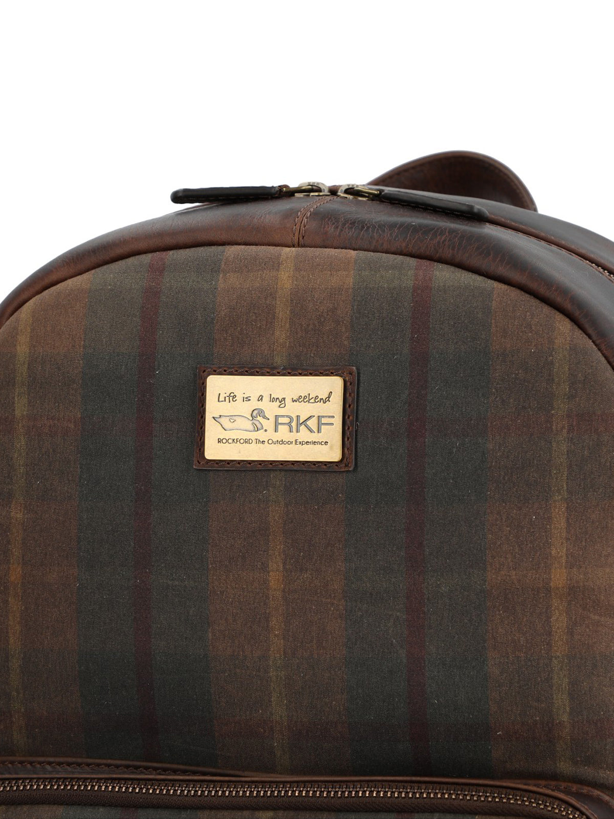 Mochila Canvas Engasado Inglés Y Cuero Unisex Uk Cardiff Back Café Rockford