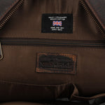 Mochila Canvas Engasado Inglés Y Cuero Unisex Uk Cardiff Back Café Rockford