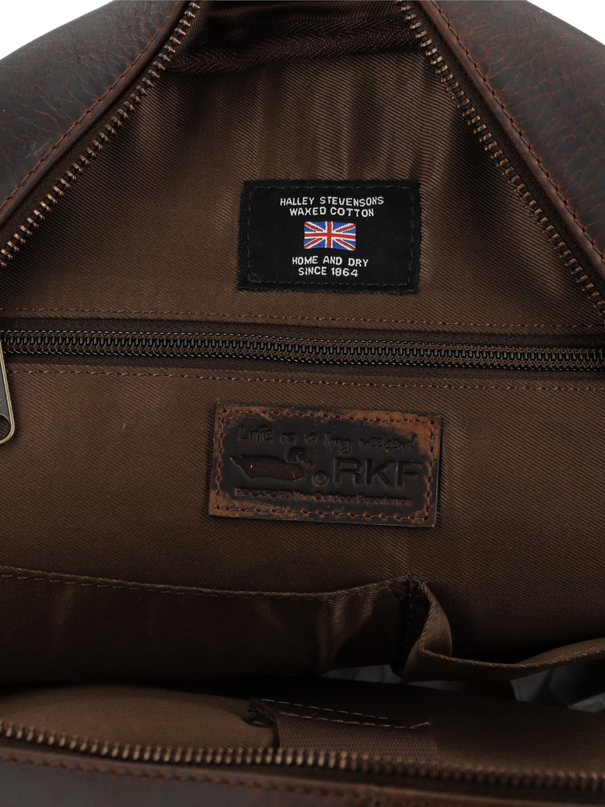 Mochila Canvas Engasado Inglés Y Cuero Unisex Uk Cardiff Back Café Rockford